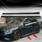 For BMW 3 series F10 F30 F32 F80 Gloss Black Side Skirts Extension Spoiler Lip (For: 535i M Sport)