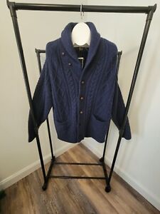 POLO RALPH LAUREN Wool/Cashmere Shawl Collar Cardigan Sweater Mens Sz-XL