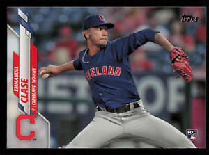 2020 Topps Emmanuel Clase #390 RC Rookie Cleveland Indians Baseball Card