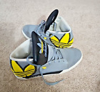 Rare Adidas EVH Hightop Sneaker Men's 10.5 Shoes Gray/Yellow ART G66624 Knicks
