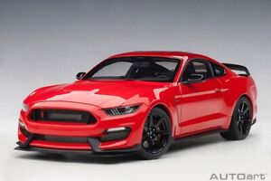 FORD MUSTANG SHELBY GT-350R RACE RED 1/18 MODEL CAR BY AUTOART 72935