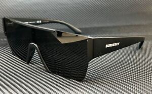 BURBERRY BE4291 346487 Matte Black Grey Rectangle Men's Sunglasses 60 mm