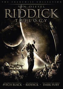 RIDDICK TRILOGY (dvd) 2 discs only - Very Good