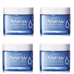 Avon Anew Hydra Fusion Gel Hyaluronic Acid + Raspberry Antioxidant 50g 1.7oz  X4