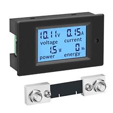 DC Power Meter, 6.5-100V 100A 12V 24V 36V 48V 60V 72V Volt Amp Watt Meter, LC...