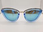 Blenders Cateye Sunglasses - Blue and Silver - Women's - Mirror Lens
