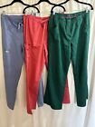 3 pairs  Solid Colored Size L Woman's Scrub Pants Urbane, Scrubbs, Butter soft M