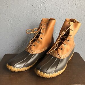L.L. Bean Leather Lined Hunting Boots Tan Brown Women's 8 N Narrow New Old Stock