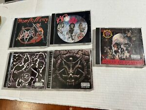 Slayer cd Lot 5) South Of Heaven, Live Undead, Show No Mercy, Undisputed, Devine