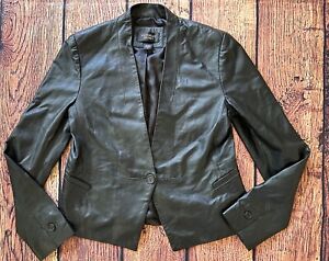 Victoria's Secret Real Soft Genuine Leather size 10 Jacket Blazer One button