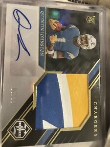 New ListingChargers Quentin Johnston Rookie Limited Auto with Tri Color Patch  6/29