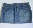 Aeropostale Jean Mini Skirt Size 5/6 Jr Blue Denim Stitched Pockets