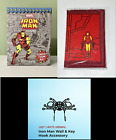 IRON MAN Display Standee Figure, Wallet, Key Hook Loot Crate Marvel Gear+Goods