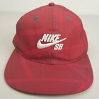 Nike SB Youth Adjustable Snapback Hat Red White Cap Baseball Skateboard