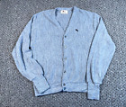 VTG 80s Steeplechase Cardigan Adult 2XL Dark Gray Sweater Grandpa Knit Retro