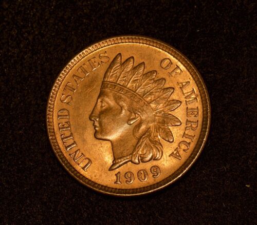 1909 indian head penny cent MS++++RB