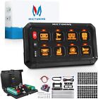 MICTUNING RGB 8 Gang Switch Panel Dimmable LED Light Bar Relay System Marine Boa