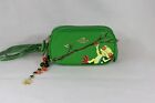 Coach Green Crossbody With Tree Frog And Beaded Embellishments