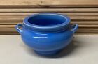 New ListingVintage Roseville Art Pottery ROSECRAFT COLOR Medium Blue Handled Planter 550-4