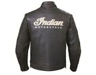 Men's New Indian Motorcycle Distressed genuine Cowhide Leather Biker Jacket