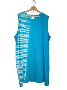 Fresh Produce Tie Dyed Sleeveless Sun Dress Plus Size 3X