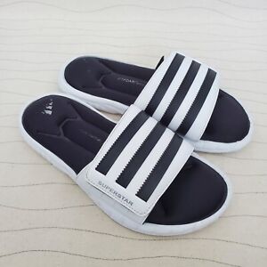 Adidas Mens Superstar 3G Slides White Black Adjustable Sandals Size 6, G61951