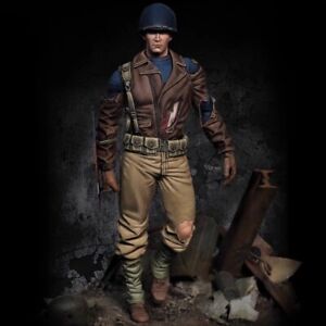 1/24 Resin Model WWII Military Subject American Soldier Unassembled Unpainted