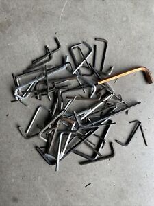 Large Lot of 66 Allen Wrenches / Hex Keyes - Various Different Sizes
