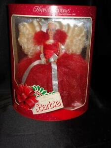 Vintage First Happy Holidays 1988 Blond Barbie Doll  NRFB
