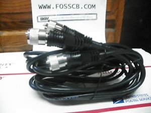 RG59 AU  COAX 9 FT CB DUAL CO PHASE  NEW  W  PL259 ENDS  CB MOBILE ANTENNA