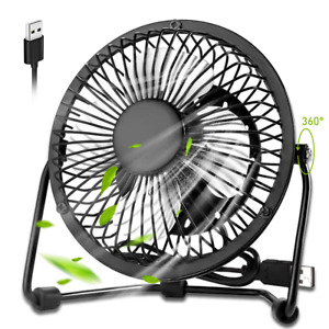 Portable USB Desk Fan Metal Personal Small air Cooler Cooling Operated Mini Fan