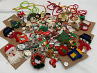 Christmas Jewelry Lot Mostly Brooches Pins Some Necklaces Vintage to Now