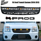 Front Bumper Grille W/LED Light For Ford Transit Custom 2010-2013 raptor Style
