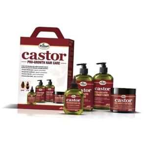 Castor Pro-Growth Hair Care Box 4-PC Shampoo & Conditioner Gift Set -