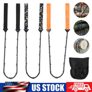 Pocket Rope Chain Saw Outdoor Camping Survival Chainsaw Logging Hand Zipper Saw
