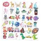 204 Sheets Glitter Tattoos for Kids,Individually Wrapped Kids Temporary