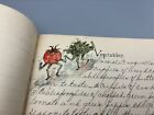Antique ~ HAND ILLUSTRATED & WRITTEN Recipe Cook Book ~ 1918 ~ One of a kind !