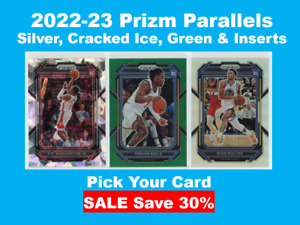 2022-23 Panini Prizm Cracked Ice Prizm/Silver/Green/Inserts - You Pick - RC Set