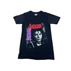 Vintage 80's Michael Jackson Bad Tour Women's Black T-Shirt Size S