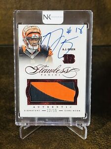 2014 Flawless Aj Green Patch Auto Ruby SP/15 (Game Used)