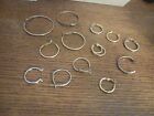 Random Lot Of Mixmatched Hoop Earrings Silver And Gold. Unknown Metal Purity