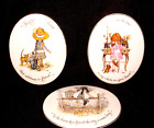 VINTAGE 1970S HOLLY HOBBIE  WALL PLAQUE LOT OF 3   (WB2).