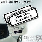 Diesel Fuel Only Brushed Sticker Decal 4x4 4WD Camping Caravan Trade Aussie