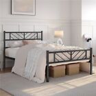 Twin/Full/Queen Metal Bed frames Platform Bed with Arrow Headboard and Footboard