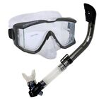 Professional Scuba Diving Snorkeling Panoramic Purge Mask Dry Snorkel Gear Set