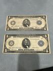 New Listing2!! 1914 $5 Federal Reserve Note Chicago American History! Ships Fast