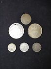 Lot Of Silver Foreign Coins Mostly From Belgium.