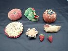 Vintage Pin Cushions Lot of 8 Japan Strawberries Chicken