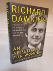 APPETITE FOR WONDER Richard Dawkins SIGNED 1st Edition SCIENCE Athiesm MEMOIR