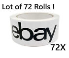 Lot of 72 Rolls Genuine eBay LOGO Branded Packaging Packing Tape 72 x 75 Yds NEW